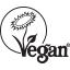 Vegan Blume - Label für Veganes Produkt