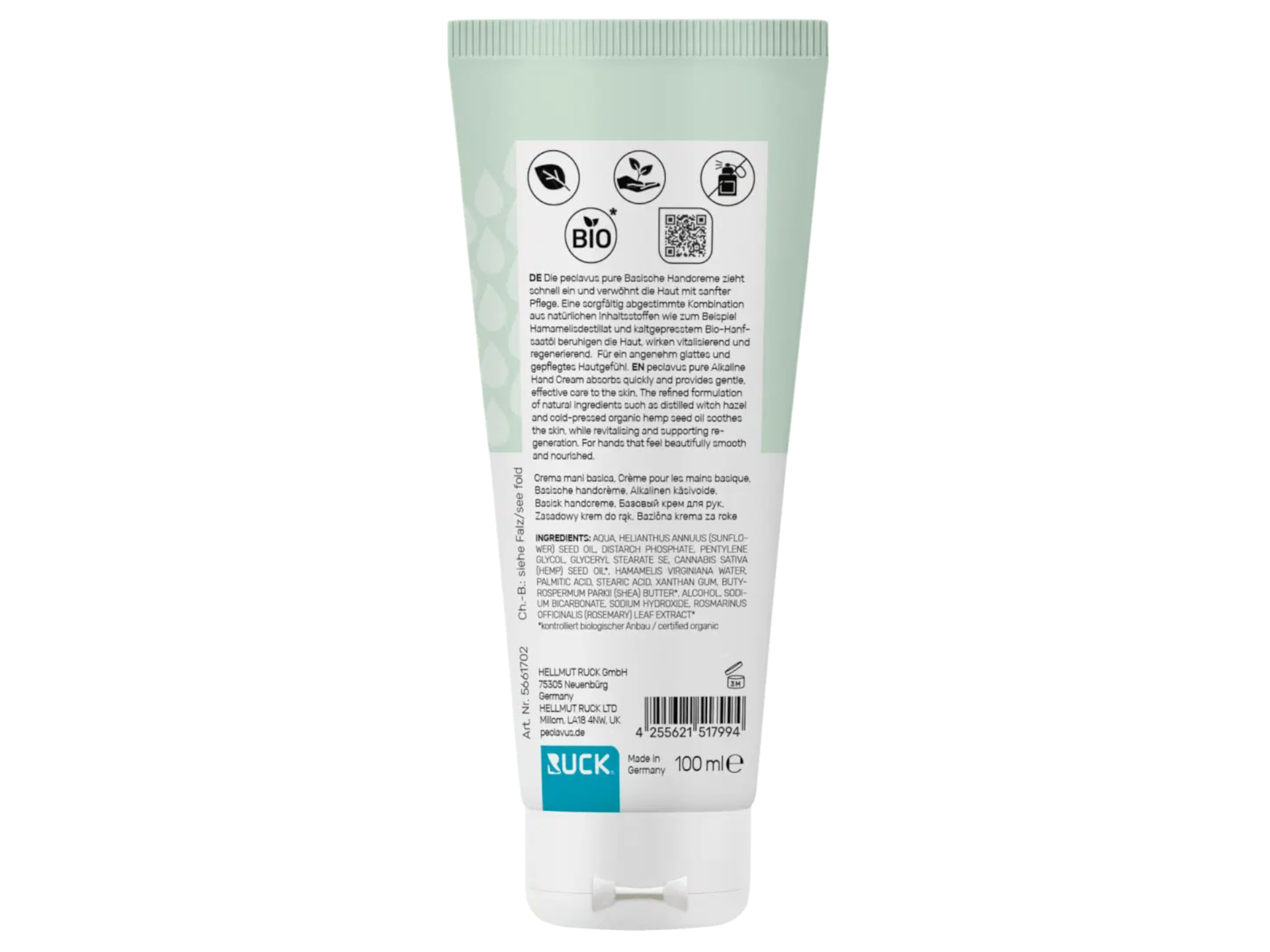 Peclavus pure Basische Handcreme