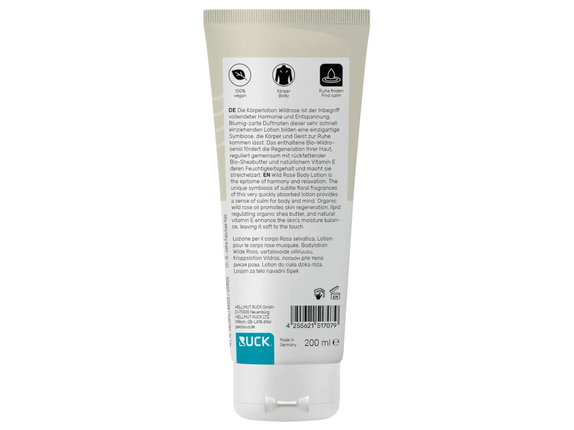 Peclavus Wellness Körperlotion Wildrose