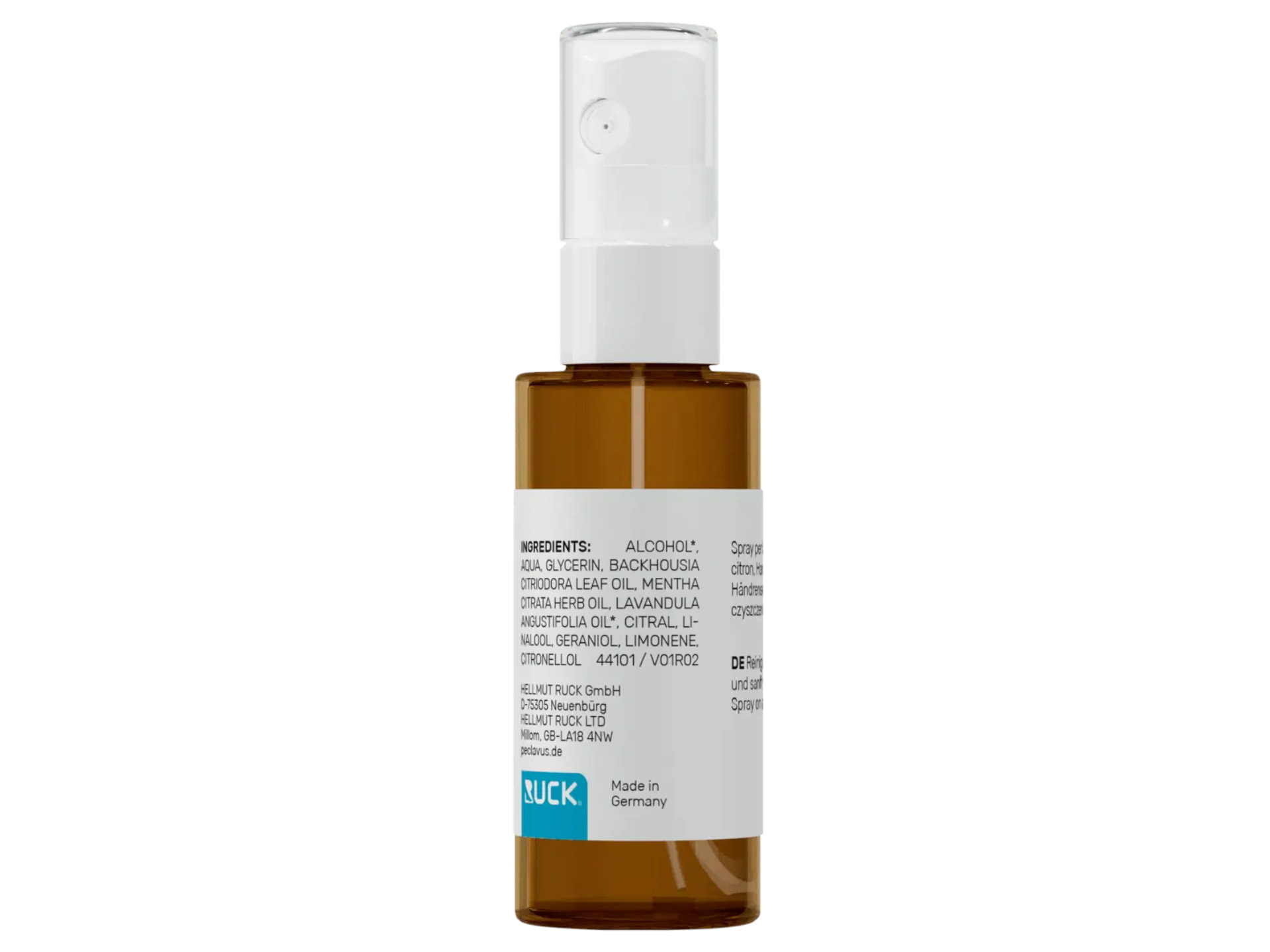 Peclavus Handreinigungsspray Orange Eukalyptus