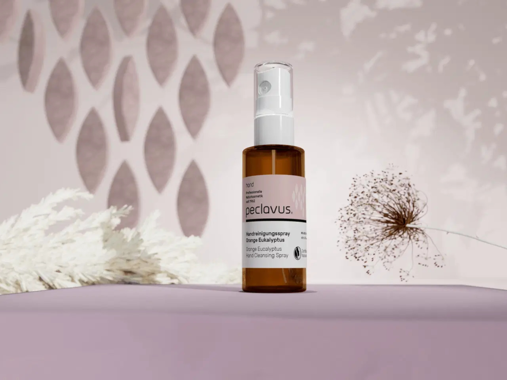 Peclavus Handreinigungsspray Orange Eukalyptus