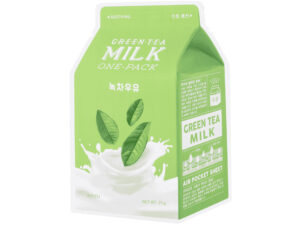 A'pieu Green Tea Milk One-Pack Gesichtsmaske Beruhigend