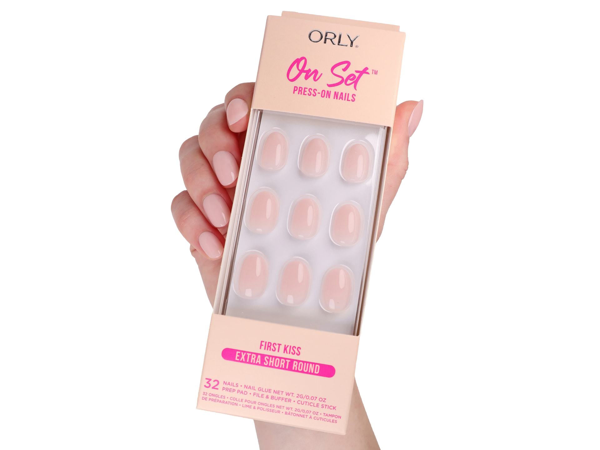 Orly Press-On-Nails Extra Short Round (First Kiss)