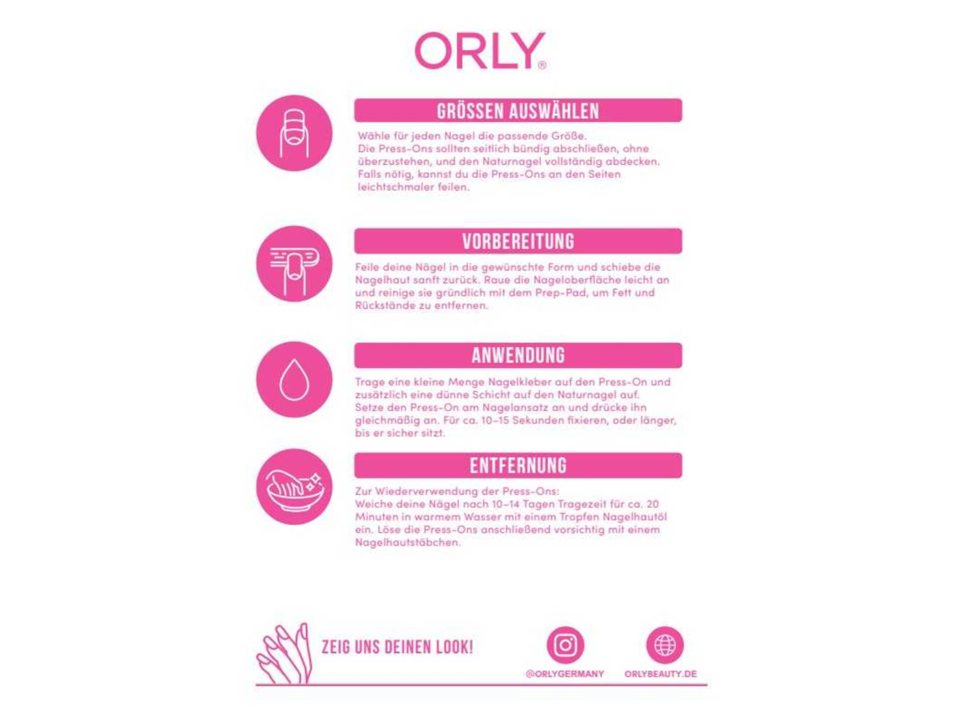 Orly Press-On-Nails Extra Short Round (First Kiss)