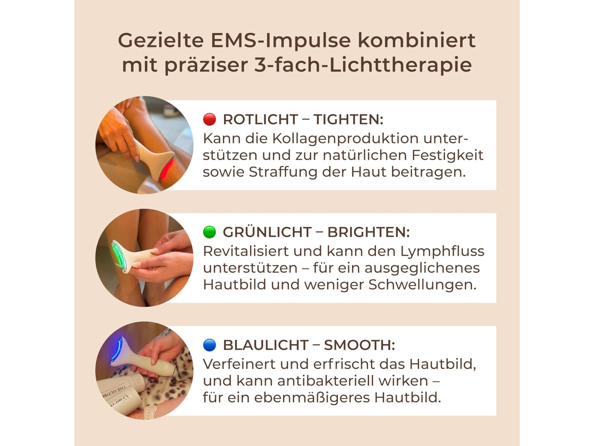 The House of Legs EMS & Light Therapy Device (EMS & Lichttherapie)