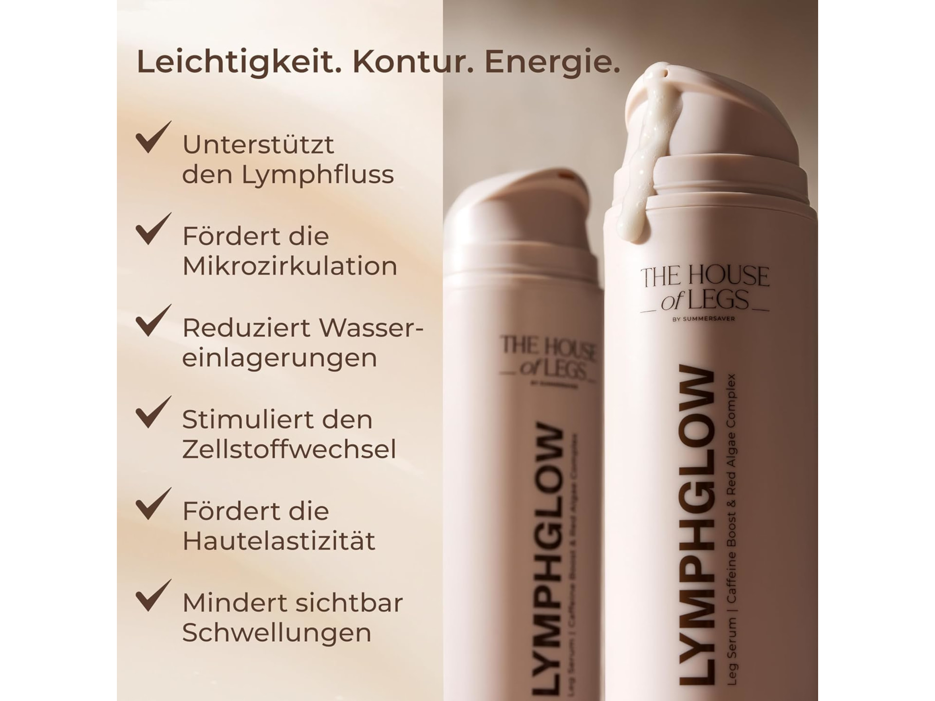 The House of Legs Lymphglow Leg Serum straffendes Beinserum
