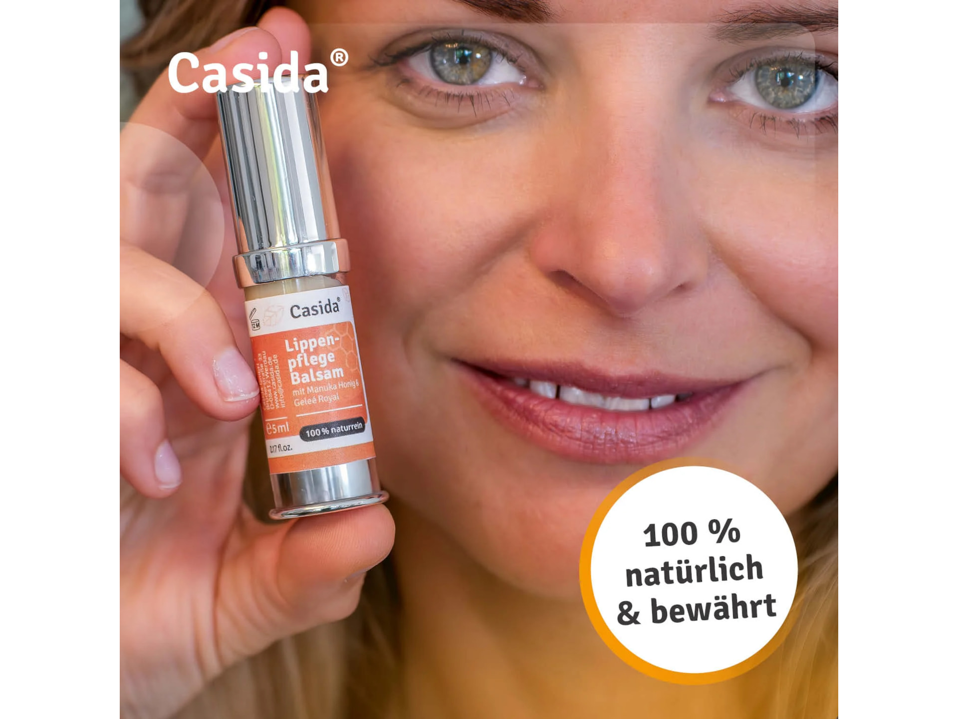 Casida Lippenpflege Balsam mit Manuka Honig & Geleé Royal