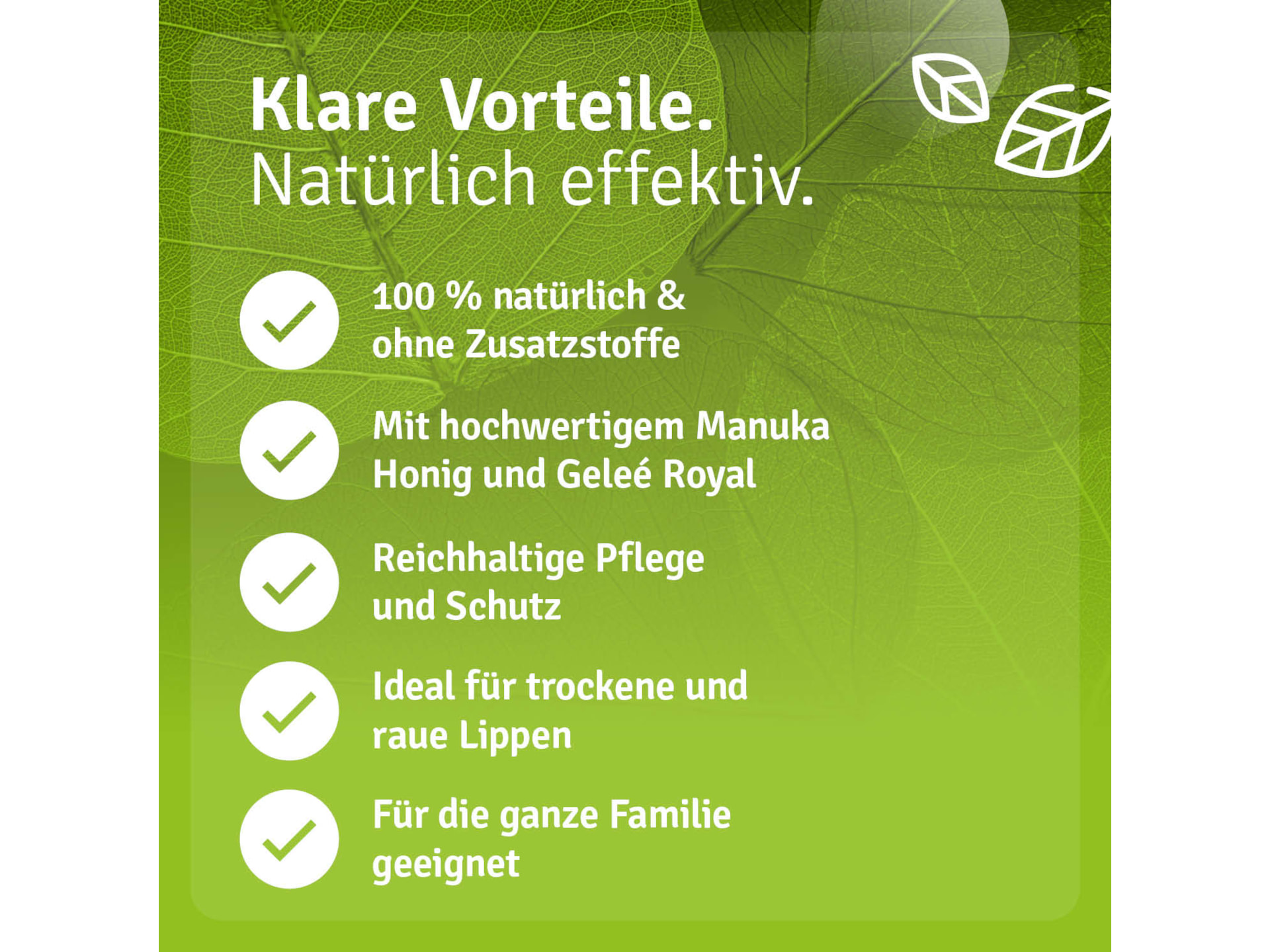 Casida Lippenpflege Balsam mit Manuka Honig & Geleé Royal