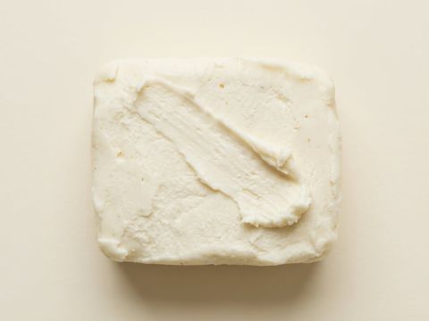Sheabutter als Makroaufnahme, unraffiniert